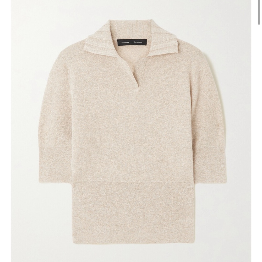 Proenza Schouler Gold Knit Top